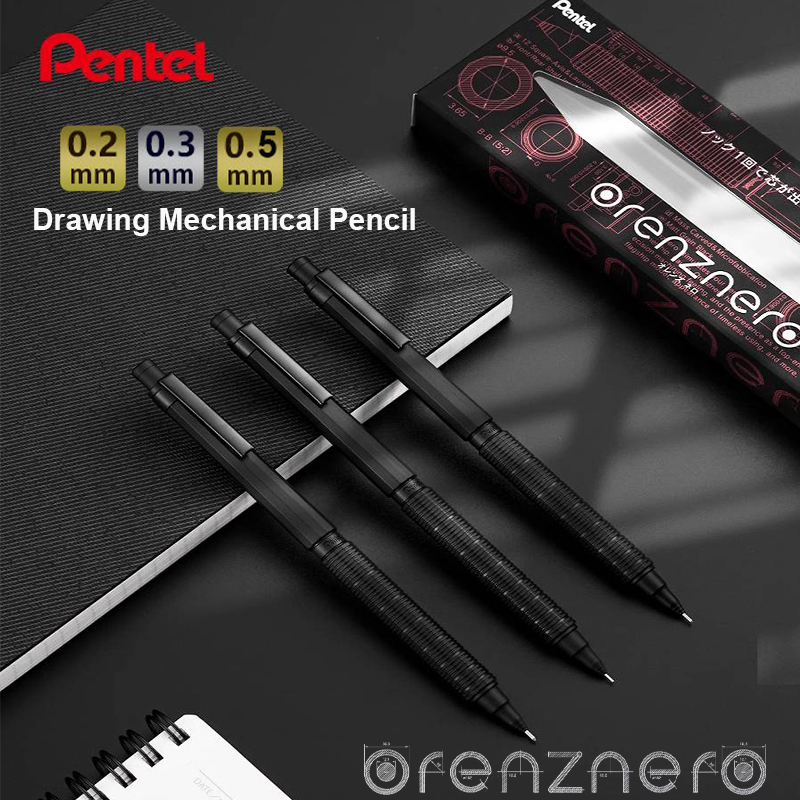 Pentel Pen Energel - Lápis Profissional Pentel ORENZNERO 0.2 |
