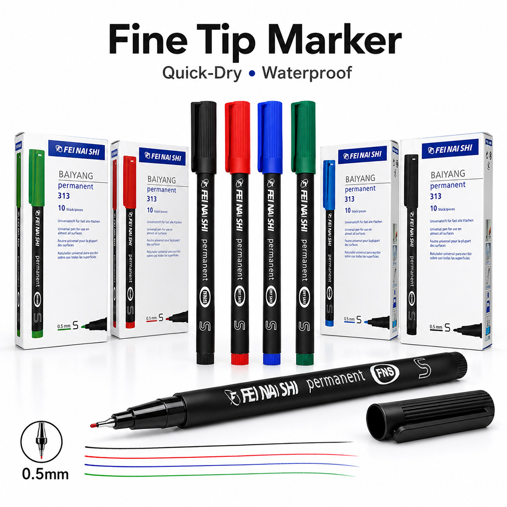 Correction Pen Fine - Canetas Marcadoras Permanentes de Ponta Fina