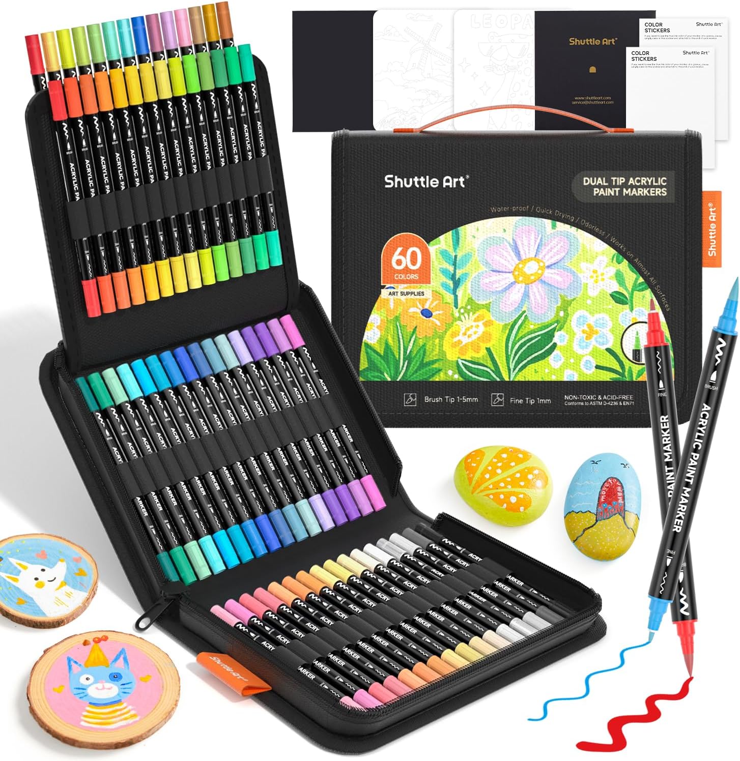 Correction Pen Fine - Canetas de Tinta Acrílica Shuttle Art