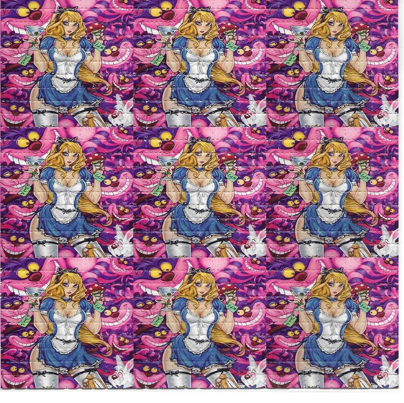 Ink Blotter Paper - Sexy alice psicodélico lsd ácido livre