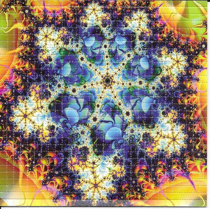 Ink Blotter Paper - Fractal psicodélico lsd ácido livre blotter