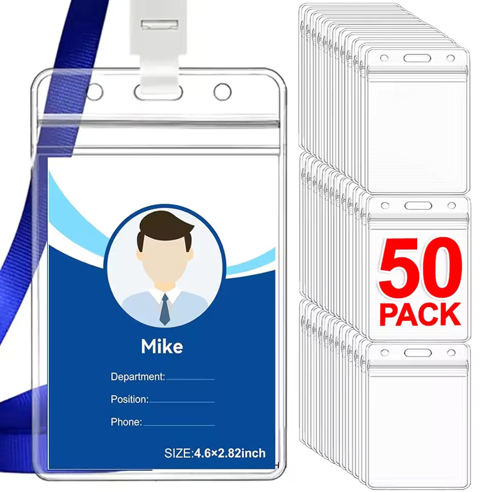 50/40/10/1PCS Porta-crachá Tra - Index Card Holder avaliação e preço