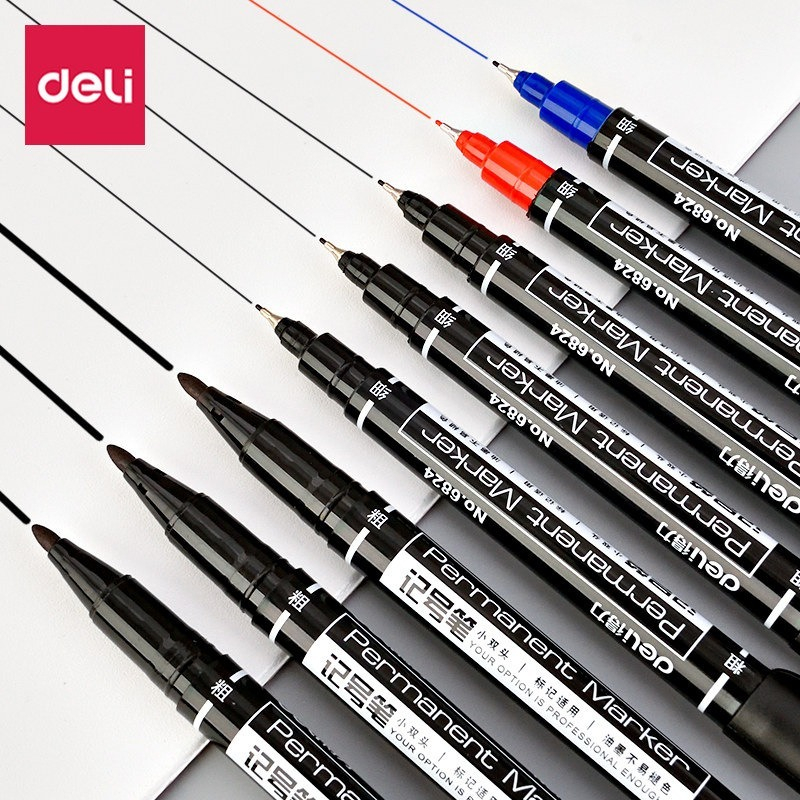 Deli-Waterproof Dual Tip Perma - Correction Pen Fine avaliação e preço
