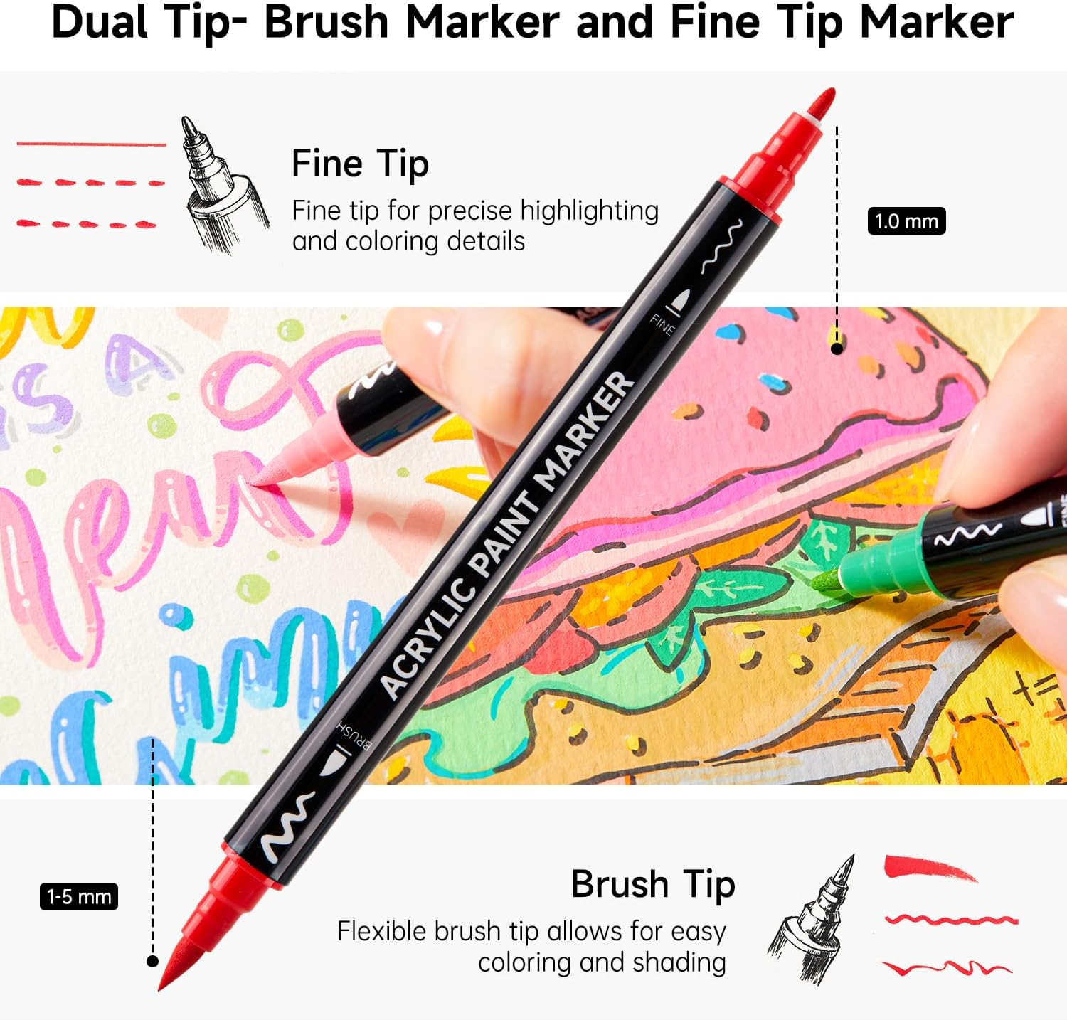 Canetas de Tinta Acrílica Shut - Correction Pen Fine avaliação e preço