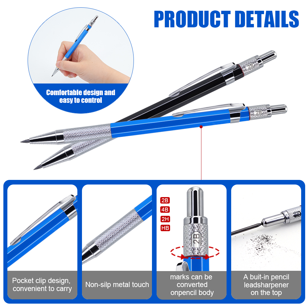 Novo lápis mecânico de metal m - Staedtler Pencil Lumocolor avaliação e preço