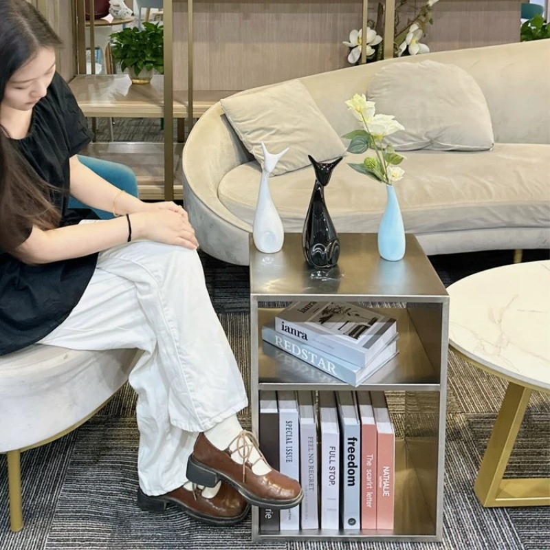 Mesa de Café em Aço Inoxidável - Magazine Holder Rack avaliação e preço