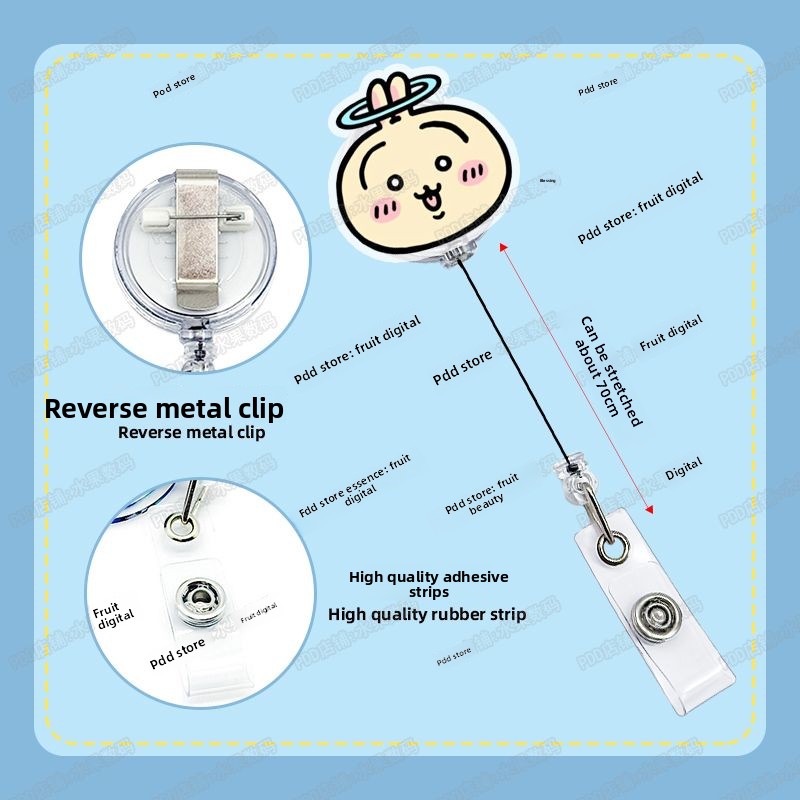 Porta-Crachá Retrátil Kawaii J - Index Card Holder avaliação e preço